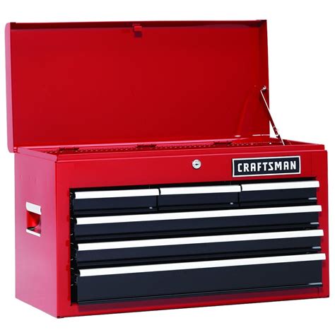 craftsman red metal tool box|craftsman tool chest 3 drawer.